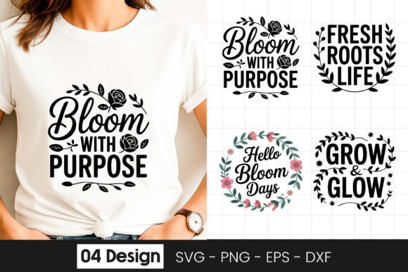 Bloom with Purpose Graphics for Crafts and Branding