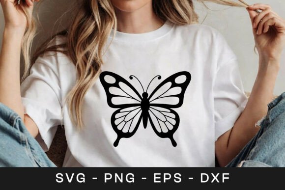 Decorative Butterfly Wing Pattern SVG Graphics for Crafts