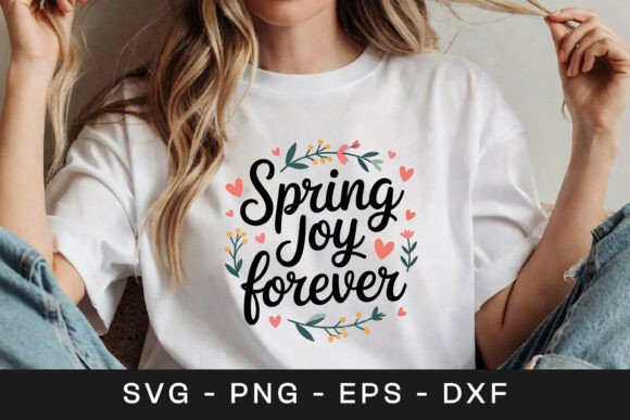 Spring Joy Forever Floral Graphics for Crafts
