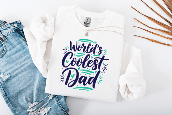 Worlds Coolest Dad Graphics for Crafts & Marketing